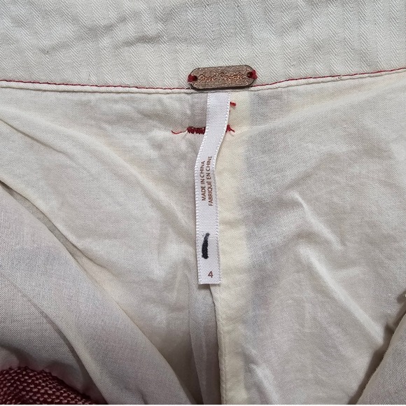 Free People Selina Tweed Trouser Wide Leg Pants Size 4 - Picture 6 of 11